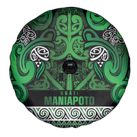 Aotearoa Iwi Ngati Maniapoto Spare Tire Cover Maori Wharenui House Tribal Pattern