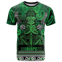 Aotearoa Iwi Ngati Maniapoto T Shirt Maori Wharenui House Tribal Pattern