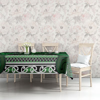 Aotearoa Iwi Ngati Maniapoto Tablecloth Maori Wharenui House Tribal Pattern