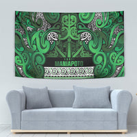 Aotearoa Iwi Ngati Maniapoto Tapestry Maori Wharenui House Tribal Pattern