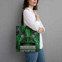 Aotearoa Iwi Ngati Maniapoto Tote Bag Maori Wharenui House Tribal Pattern