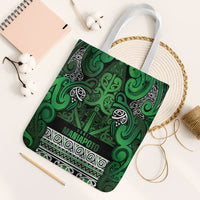 Aotearoa Iwi Ngati Maniapoto Tote Bag Maori Wharenui House Tribal Pattern