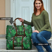 Aotearoa Iwi Ngati Maniapoto Travel Bag Maori Wharenui House Tribal Pattern