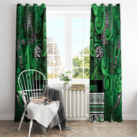 Aotearoa Iwi Ngati Maniapoto Window Curtain Maori Wharenui House Tribal Pattern