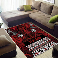 Aotearoa Iwi Te Arawa Area Rug Maori Wharenui House Tribal Pattern