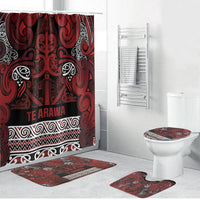 Aotearoa Iwi Te Arawa Bathroom Set Maori Wharenui House Tribal Pattern