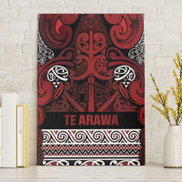 Aotearoa Iwi Te Arawa Canvas Wall Art Maori Wharenui House Tribal Pattern