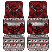 Aotearoa Iwi Te Arawa Car Mats Maori Wharenui House Tribal Pattern