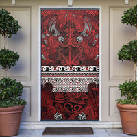 Aotearoa Iwi Te Arawa Door Cover Maori Wharenui House Tribal Pattern