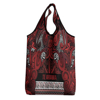 Aotearoa Iwi Te Arawa Grocery Bag Maori Wharenui House Tribal Pattern