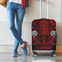 Aotearoa Iwi Te Arawa Luggage Cover Maori Wharenui House Tribal Pattern