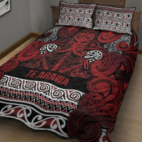 Aotearoa Iwi Te Arawa Quilt Bed Set Maori Wharenui House Tribal Pattern