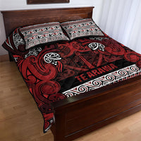 Aotearoa Iwi Te Arawa Quilt Bed Set Maori Wharenui House Tribal Pattern