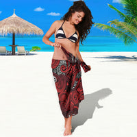 Aotearoa Iwi Te Arawa Sarong Maori Wharenui House Tribal Pattern