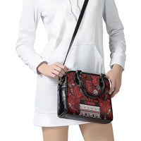 Aotearoa Iwi Te Arawa Shoulder Handbag Maori Wharenui House Tribal Pattern