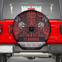 Aotearoa Iwi Te Arawa Spare Tire Cover Maori Wharenui House Tribal Pattern