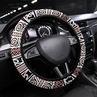 Aotearoa Iwi Te Arawa Steering Wheel Cover Maori Wharenui House Tribal Pattern
