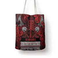 Aotearoa Iwi Te Arawa Tote Bag Maori Wharenui House Tribal Pattern