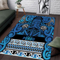 Aotearoa Iwi Ngati Porou Area Rug Maori Wharenui House Tribal Pattern