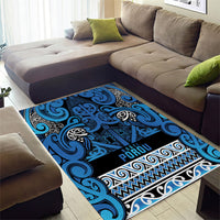 Aotearoa Iwi Ngati Porou Area Rug Maori Wharenui House Tribal Pattern