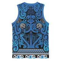 Aotearoa Iwi Ngati Porou Basketball Jersey Maori Wharenui House Tribal Pattern