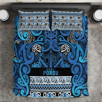 Aotearoa Iwi Ngati Porou Bedding Set Maori Wharenui House Tribal Pattern