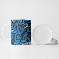 Aotearoa Iwi Ngati Porou Ceramic Mug Maori Wharenui House Tribal Pattern