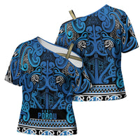 Aotearoa Iwi Ngati Porou Cross Shoulder Shirt Maori Wharenui House Tribal Pattern