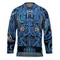 Aotearoa Iwi Ngati Porou Hockey Jersey Maori Wharenui House Tribal Pattern