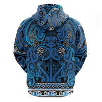 Aotearoa Iwi Ngati Porou Hoodie Maori Wharenui House Tribal Pattern