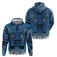 Aotearoa Iwi Ngati Porou Hoodie Maori Wharenui House Tribal Pattern