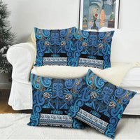 Aotearoa Iwi Ngati Porou Pillow Cover Maori Wharenui House Tribal Pattern
