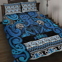 Aotearoa Iwi Ngati Porou Quilt Bed Set Maori Wharenui House Tribal Pattern