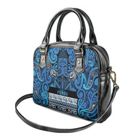 Aotearoa Iwi Ngati Porou Shoulder Handbag Maori Wharenui House Tribal Pattern
