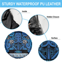 Aotearoa Iwi Ngati Porou Spare Tire Cover Maori Wharenui House Tribal Pattern