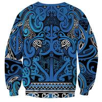 Aotearoa Iwi Ngati Porou Sweatshirt Maori Wharenui House Tribal Pattern