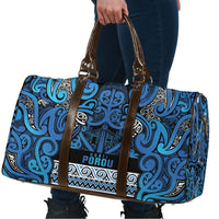 Aotearoa Iwi Ngati Porou Travel Bag Maori Wharenui House Tribal Pattern