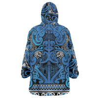 Aotearoa Iwi Ngati Porou Wearable Blanket Hoodie Maori Wharenui House Tribal Pattern