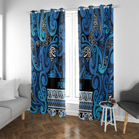 Aotearoa Iwi Ngati Porou Window Curtain Maori Wharenui House Tribal Pattern