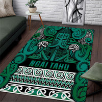 Aotearoa Iwi Ngai Tahu Area Rug Maori Wharenui House Tribal Pattern