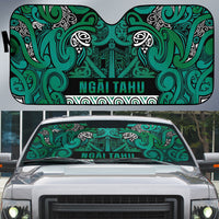 Aotearoa Iwi Ngai Tahu Auto Sun Shade Maori Wharenui House Tribal Pattern