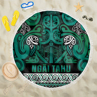 Aotearoa Iwi Ngai Tahu Beach Blanket Maori Wharenui House Tribal Pattern