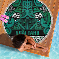 Aotearoa Iwi Ngai Tahu Beach Blanket Maori Wharenui House Tribal Pattern