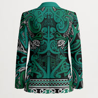 Aotearoa Iwi Ngai Tahu Blazer Maori Wharenui House Tribal Pattern