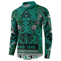 Aotearoa Iwi Ngai Tahu Button Sweatshirt Maori Wharenui House Tribal Pattern