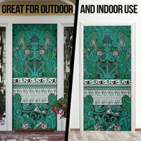 Aotearoa Iwi Ngai Tahu Door Cover Maori Wharenui House Tribal Pattern