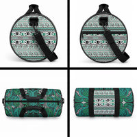 Aotearoa Iwi Ngai Tahu Duffle Bag Maori Wharenui House Tribal Pattern