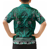 Aotearoa Iwi Ngai Tahu Hawaiian Shirt Maori Wharenui House Tribal Pattern