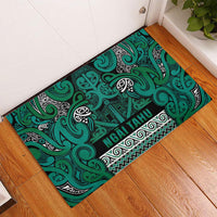 Aotearoa Iwi Ngai Tahu Rubber Doormat Maori Wharenui House Tribal Pattern