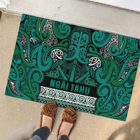 Aotearoa Iwi Ngai Tahu Rubber Doormat Maori Wharenui House Tribal Pattern